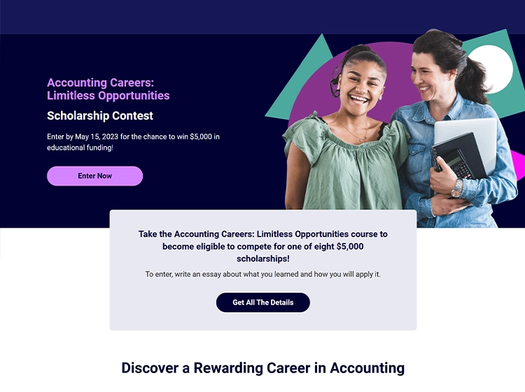 Accountingcareers.joinaccountingplus.com homepage screenshot