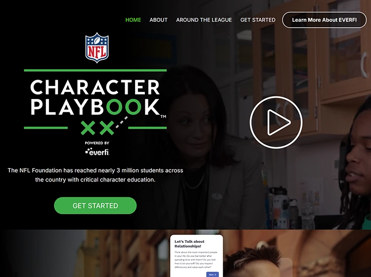 Characterplaybook.com homepage screenshot