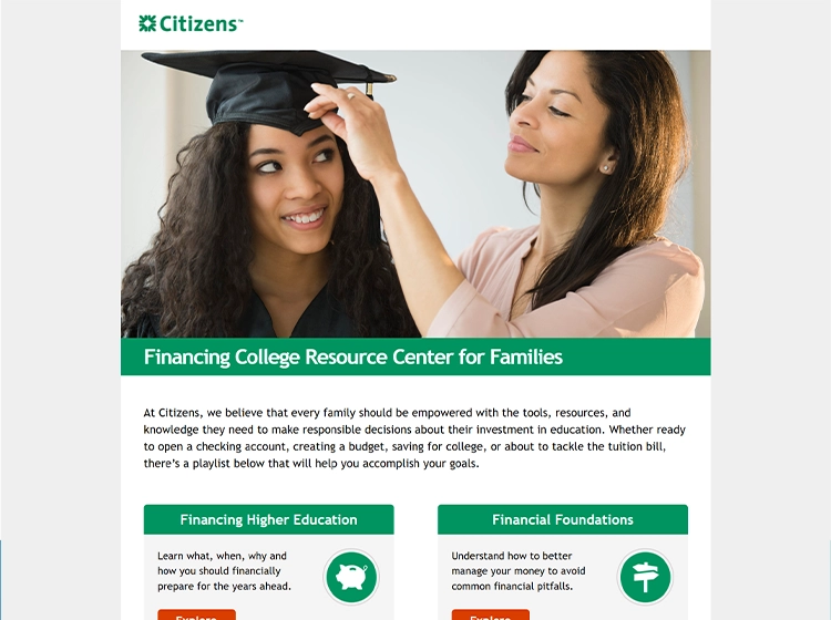 Citizens.everfi.com homepage screenshot