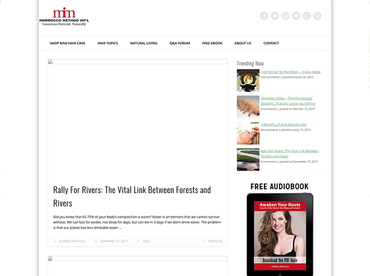 Morroccomethod.com/blog homepage screenshot