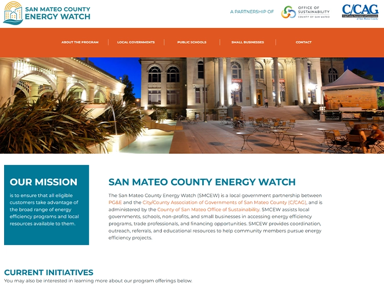 Smcenergywatch.org homepage screenshot