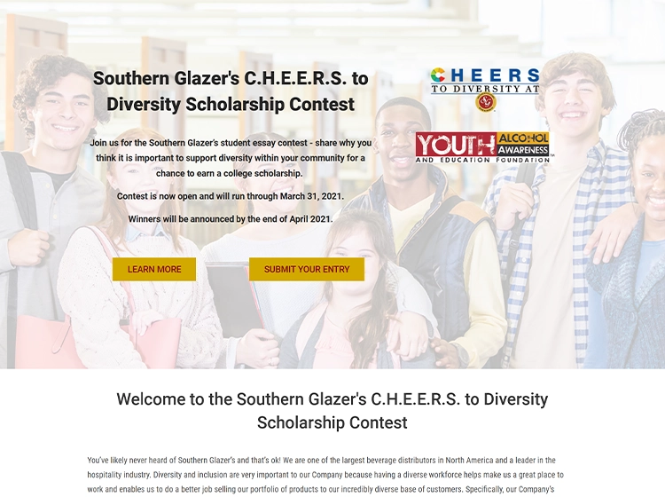 Sgdiversity.everfi.com homepage screenshot