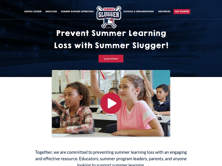 Summerslugger.com homepage screenshot